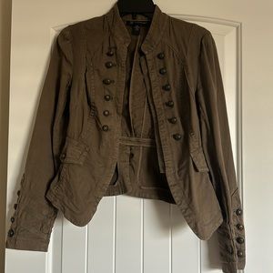 INC Olive Military Jacket